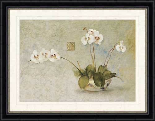 Orchids in a Chinese Bowl